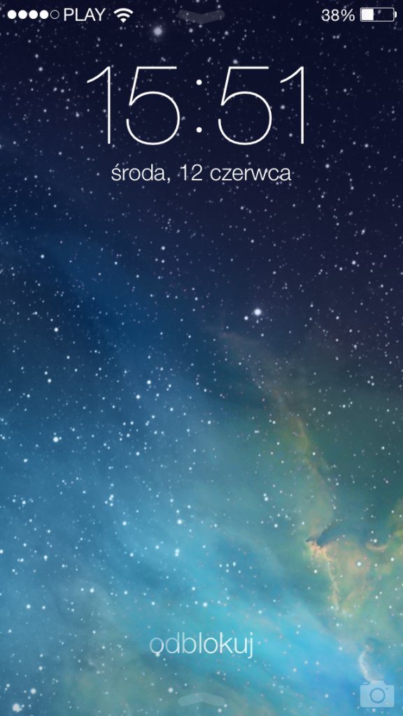 iOS 7 - Lock Screen